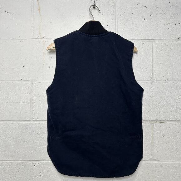 Vintage Carhartt Quilt-Lined Artic Vest “Midnight Blue” V02 - Picture 2 of 10